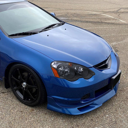 2002-2004 Acura RSX Retro Style Projector Headlights w/ Amber Reflectors (Matte Black Housing/Clear Lens)