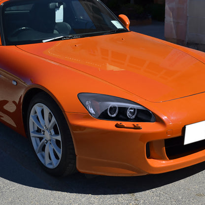2000-2003 Honda S2000 AP1 Dual Halo Projector Headlights (Glossy Black Housing/Smoked Lens)