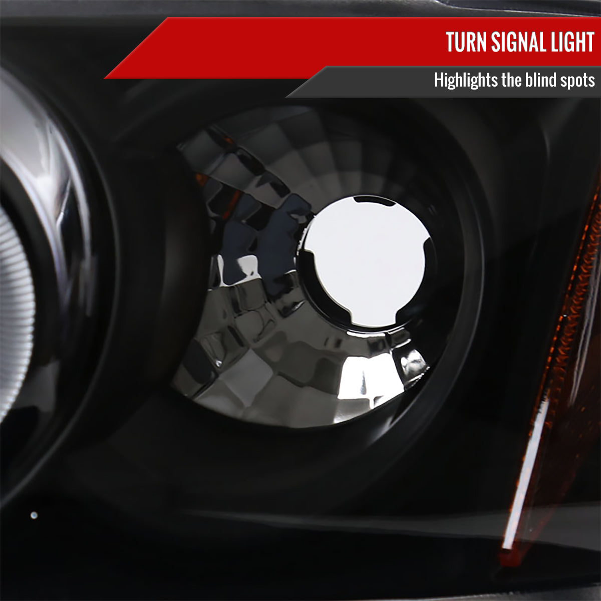 2000-2003 Nissan Sentra Dual Halo Projector Headlights (Matte Black Housing/Clear Lens)