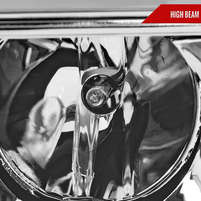 2007-2013 GMC Sierra 1500 / 2007-2014 Sierra 1500HD 2500HD 3500HD / 2009-2013 Sierra 1500 Hybrid LED C-Bar Projector Headlights (Chrome Housing/Clear Lens)