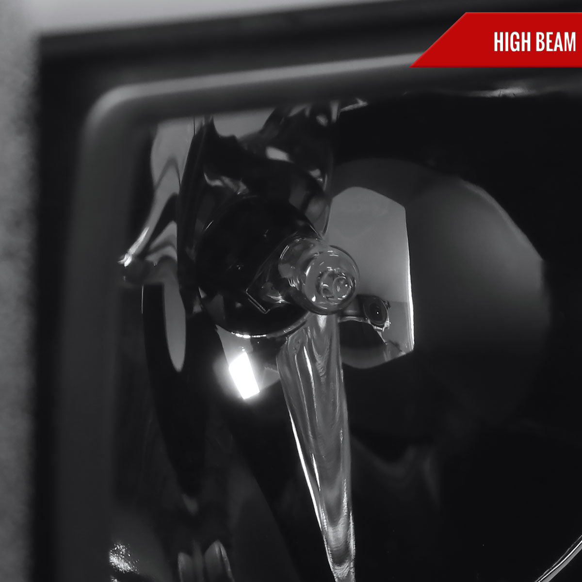 2007-2013 GMC Sierra 1500 / 2007-2014 Sierra 1500HD 2500HD 3500HD / 2009-2013 Sierra 1500 Hybrid LED C-Bar Projector Headlights (Matte Black Housing/Clear Lens)