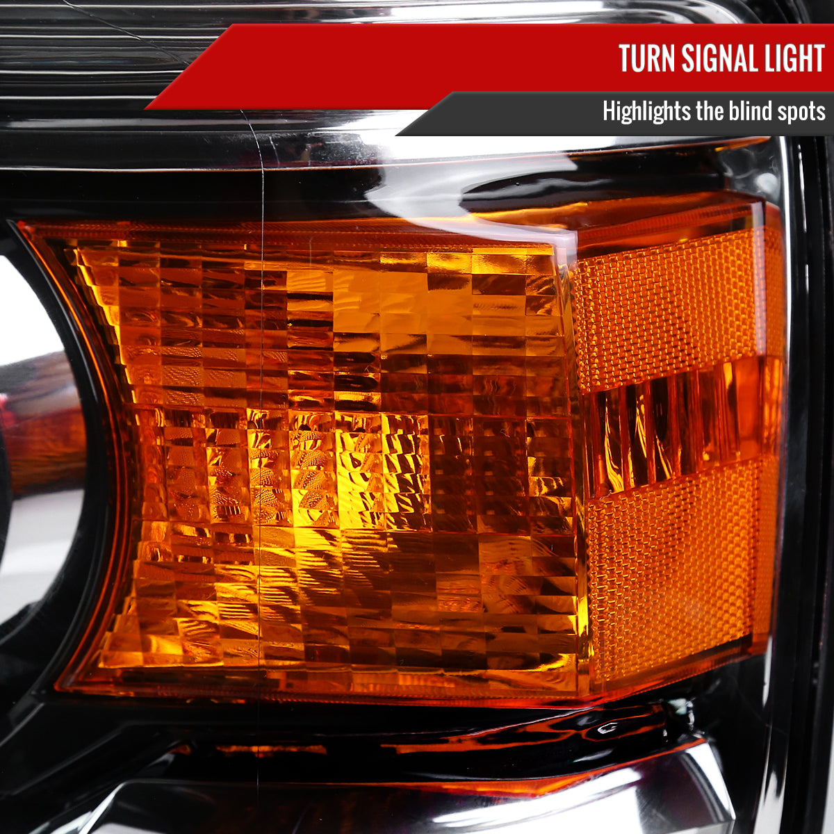 2014-2019 GMC Sierra 1500/2500 HD/3500 HD Projector Headlights (Chrome Housing/Clear Lens)