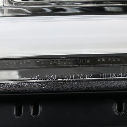 2014-2019 GMC Sierra 1500/2500HD/3500HD LED Bar Projector Headlight w/ LED Turn Signals (Chrome Housing/Clear Lens)