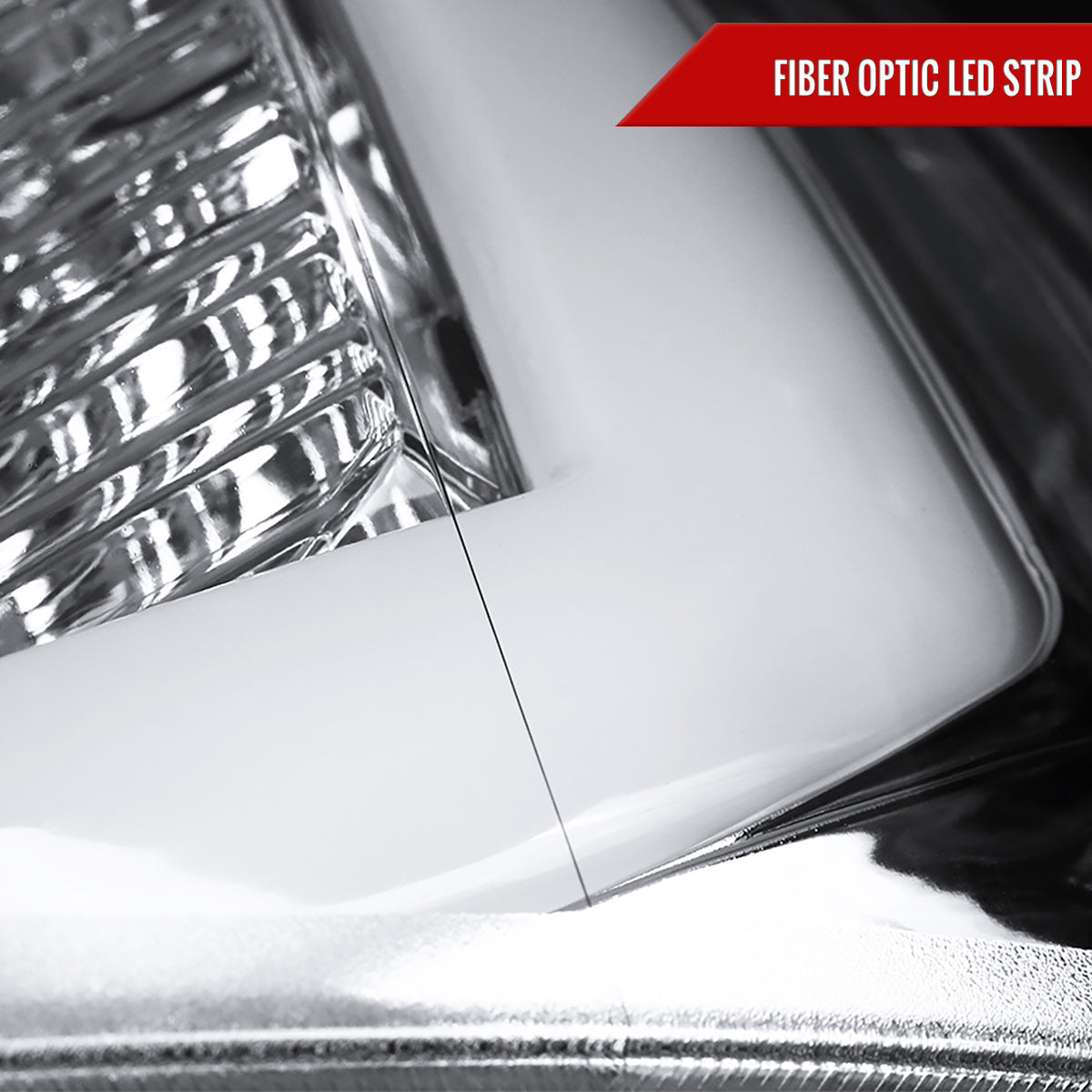 2007-2013 Chevrolet Silverado 1500/ 2007-2014 Silverado 2500HD 3500HD LED C-Bar Projector Headlights (Chrome Housing/Clear Lens)