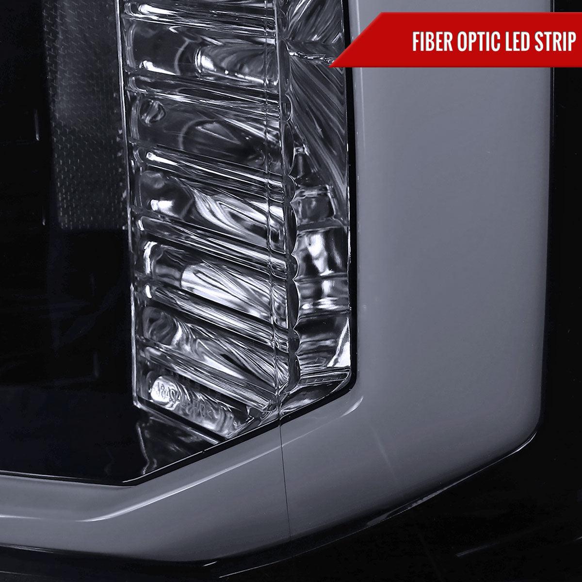 2007-2013 Chevrolet Silverado 1500/ 2007-2014 Silverado 2500HD 3500HD  LED C-Bar Projector Headlights (Glossy Black Housing/Smoked Lens)