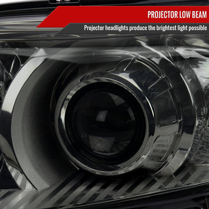 2011-2020 Toyota Sienna Projector Headlights (Chrome Housing/Smoked Lens)