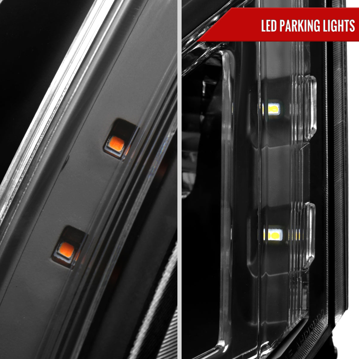 2010-2016 Cadillac SRX Projector Headlights (Matte Black Housing/Clear Lens)