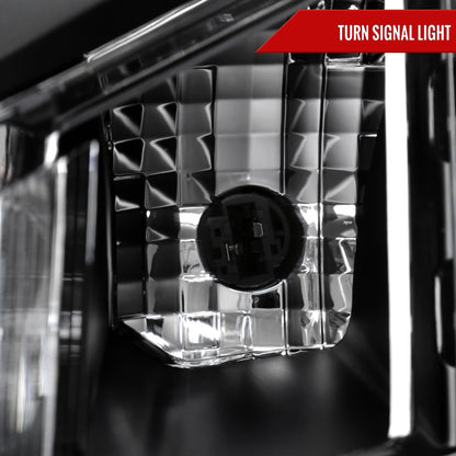 2010-2016 Cadillac SRX Projector Headlights (Matte Black Housing/Clear Lens)