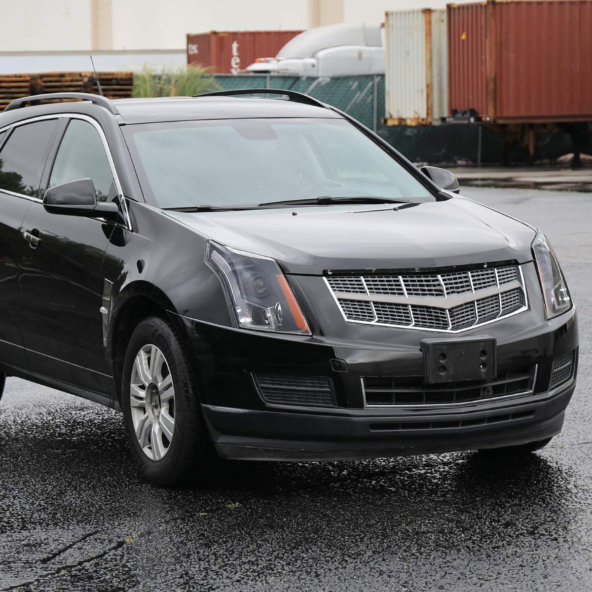 2010-2016 Cadillac SRX Projector Headlights (Matte Black Housing/Clear Lens)