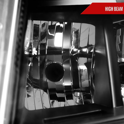 2010-2016 Cadillac SRX Projector Headlights w/ Switchback Sequential Turn Signal LED Bar (Matte Black Housing/Clear Lens)