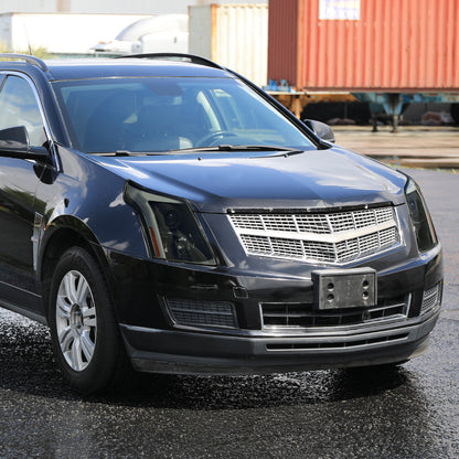 2010-2016 Cadillac SRX Projector Headlights w/ Switchback Sequential Turn Signal LED Bar (Matte Black Housing/Smoked Lens)