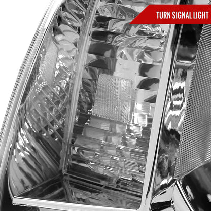 2005-2011 Toyota Tacoma Retro Style Projector Headlights (Chrome Housing/Clear Lens)