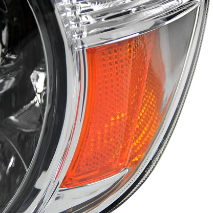 2005-2011 Toyota Tacoma Retro Style Projector Headlights (Chrome Housing/Clear Lens)