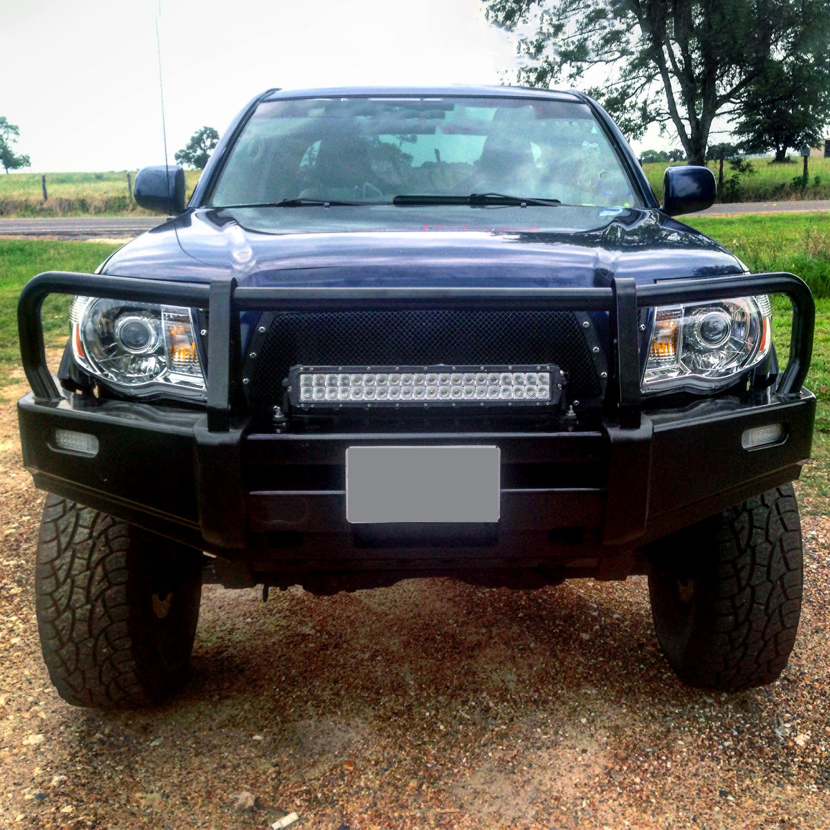 2005-2011 Toyota Tacoma Retro Style Projector Headlights (Chrome Housing/Clear Lens)