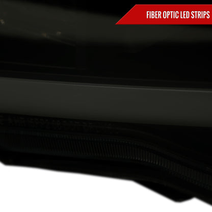 2005-2011 Toyota Tacoma LED Bar Projector Headlights (Chrome Housing/Smoked Lens)