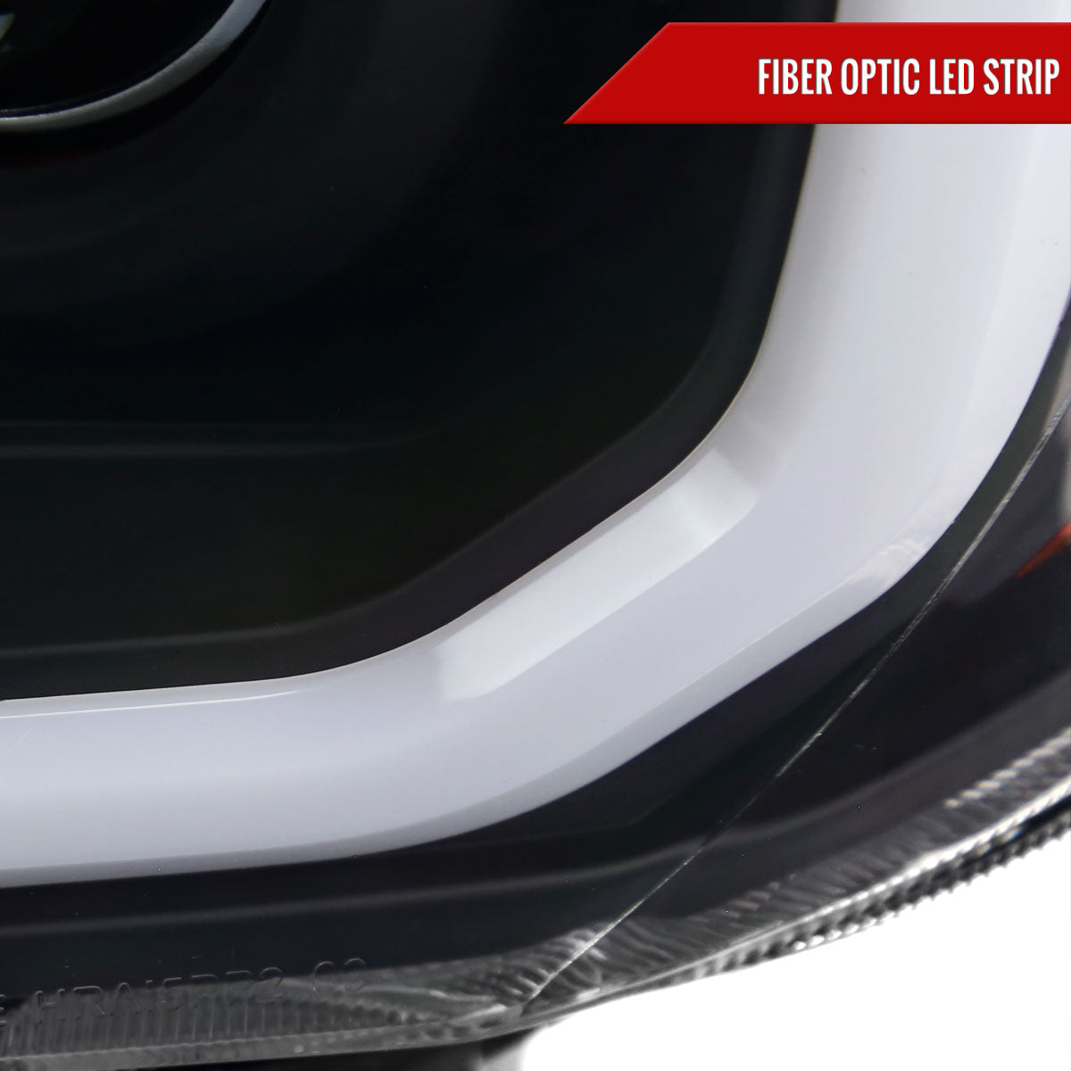 2012-2015 Toyota Tacoma LED C-Bar Projector Headlights w/ LED Parking Light (Matte Black Housing/Clear Lens)