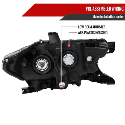 2016-2023 Toyota Tacoma Chrome Housing Clear Lens Projector Headlight - Driver Side Only