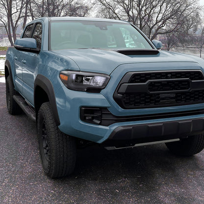 2016-2023 Toyota Tacoma Projector Headlights w/ Amber Reflectors (Matte Black Housing/Clear Lens)