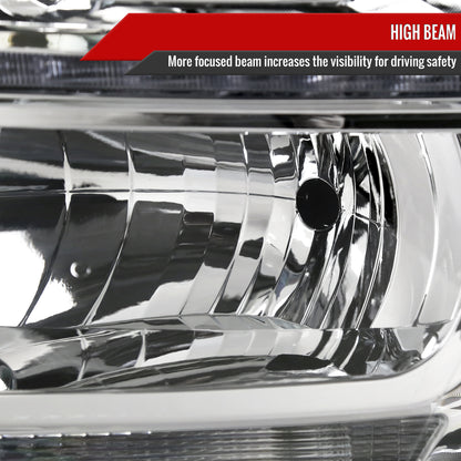 2015-2020 Chevrolet Tahoe Suburban/ 2016-2019 Suburban 3500HD Projector Headlights w/ LED Light Strip (Chrome Housing/Clear Lens)