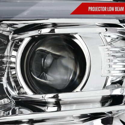 2015-2020 Chevrolet Tahoe Suburban/ 2016-2019 Suburban 3500HD LED C-Bar Projector Headlights w/ LED Turn Signal Lights (Chrome Housing/Clear Lens)