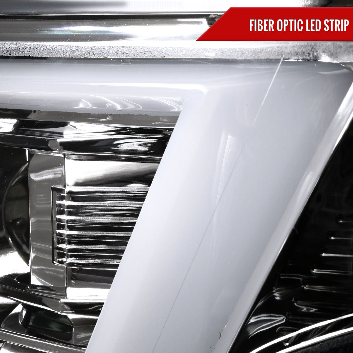 2015-2020 Chevrolet Tahoe Suburban/ 2016-2019 Suburban 3500HD LED C-Bar Projector Headlights w/ LED Turn Signal Lights (Chrome Housing/Clear Lens)
