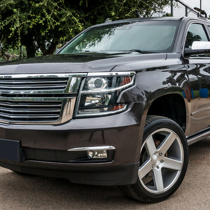 2015-2020 Chevrolet Tahoe Suburban/ 2016-2019 Suburban 3500HD LED Light Strip Projector Headlight - Driver Side Only (Matte Black Housing/Clear Lens)