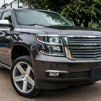 2015-2020 Chevrolet Tahoe Suburban/ 2016-2019 Suburban 3500HD LED Light Strip Projector Headlight - Passenger Side Only (Matte Black Housing Clear Lens)
