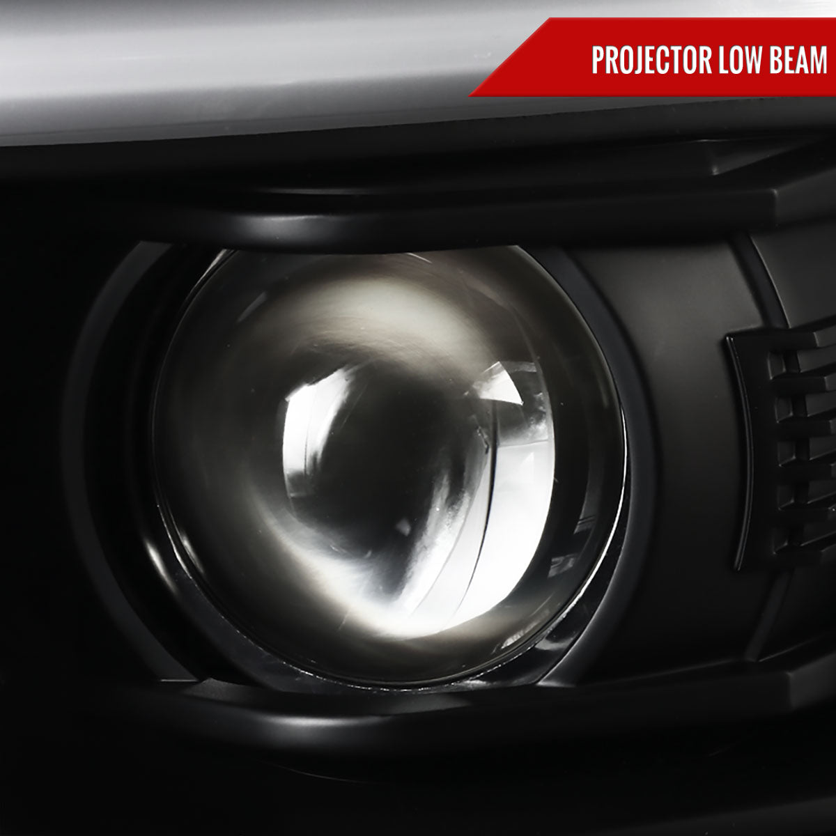 2015-2020 Chevrolet Tahoe Suburban/ 2016-2019 Suburban 3500HD LED C-Bar Projector Headlights w/ LED Turn Signal Lights (Matte Black Housing/Clear Lens)