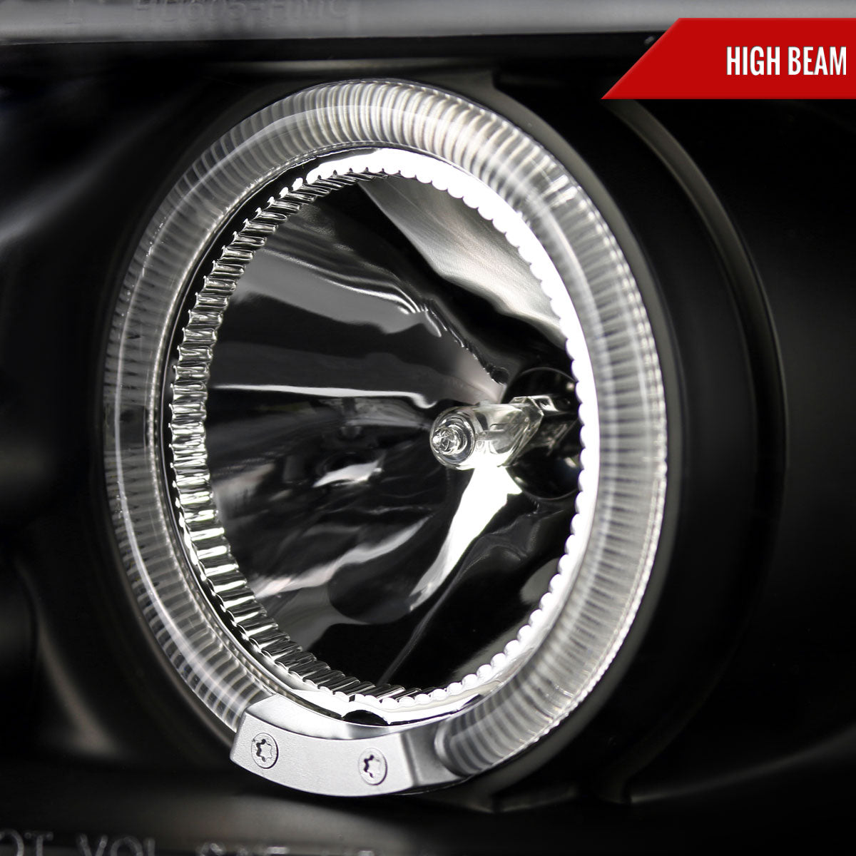 2005-2010 Scion tC Dual Halo Projector Headlights (Matte Black Housing/Clear Lens)