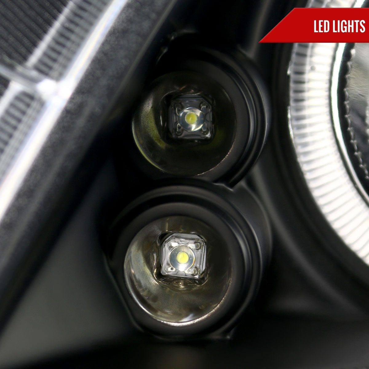 2005-2010 Scion tC Dual Halo Projector Headlights (Matte Black Housing/Clear Lens)