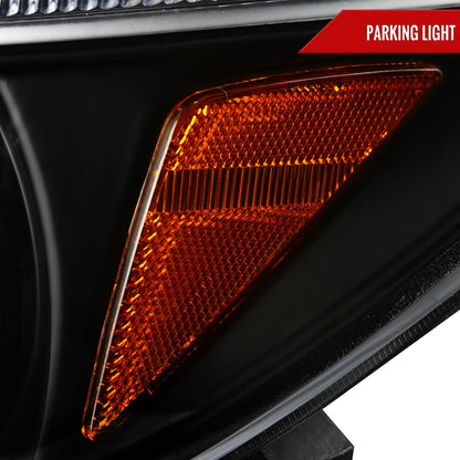 2005-2010 Scion tC Dual Halo Projector Headlights (Matte Black Housing/Clear Lens)