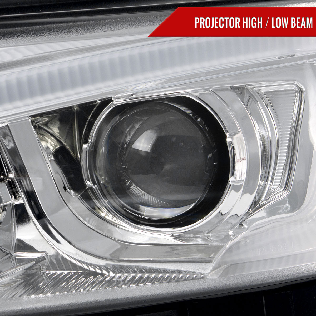 2011-2013 Scion tC LED Bar Projector Headlights w/ LED Turn Signal Lights (Chrome Housing/Clear Lens)
