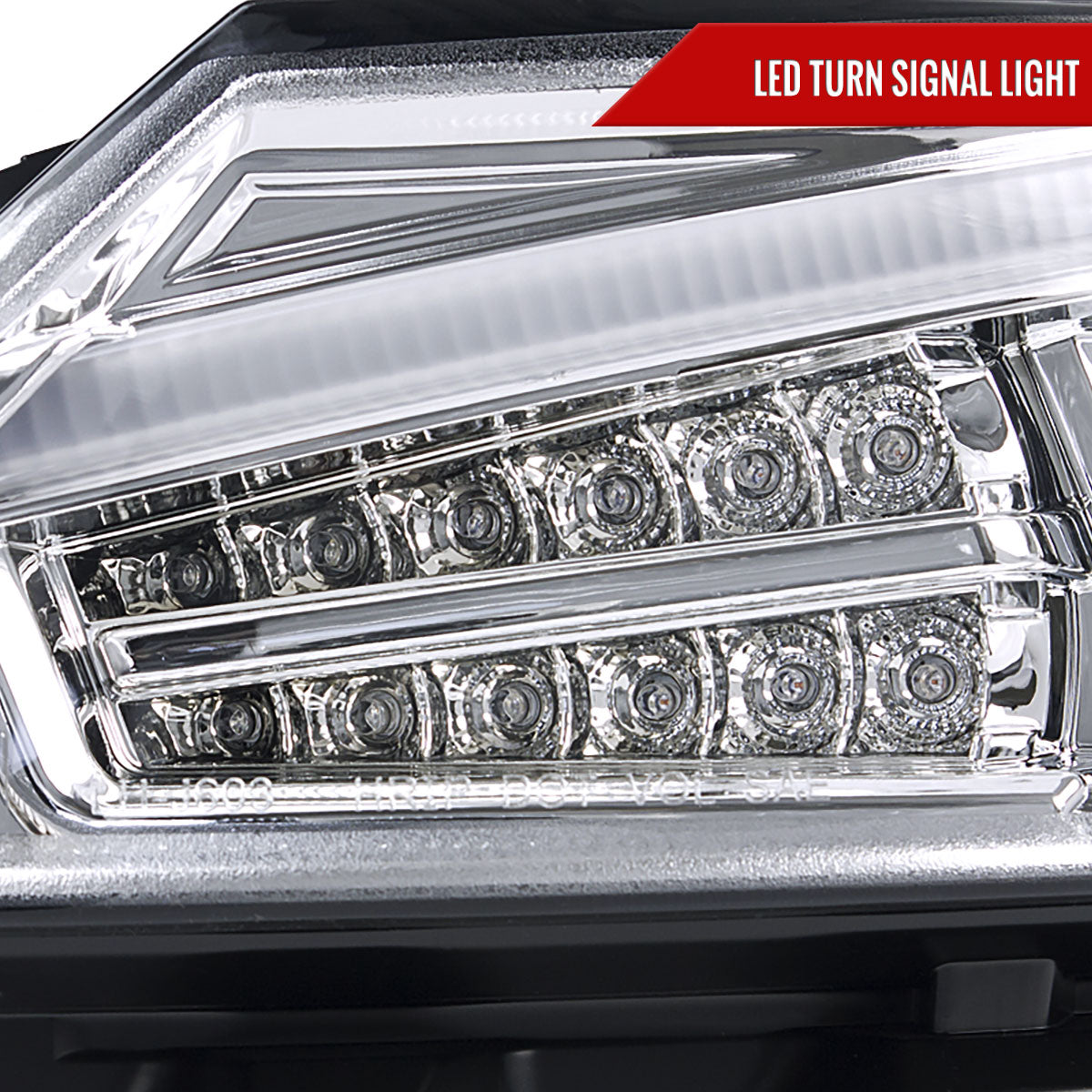 2011-2013 Scion tC LED Bar Projector Headlights w/ LED Turn Signal Lights (Chrome Housing/Clear Lens)