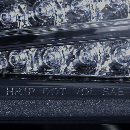 2011-2013 Scion tC LED Bar Projector Headlights w/ LED Turn Signal Lights (Glossy Black Housing/Smoked Lens)