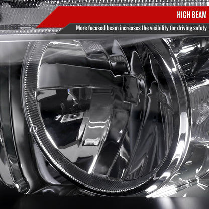 2004-2005 Acura TSX Projector Headlights (Matte Black Housing/Clear Lens)