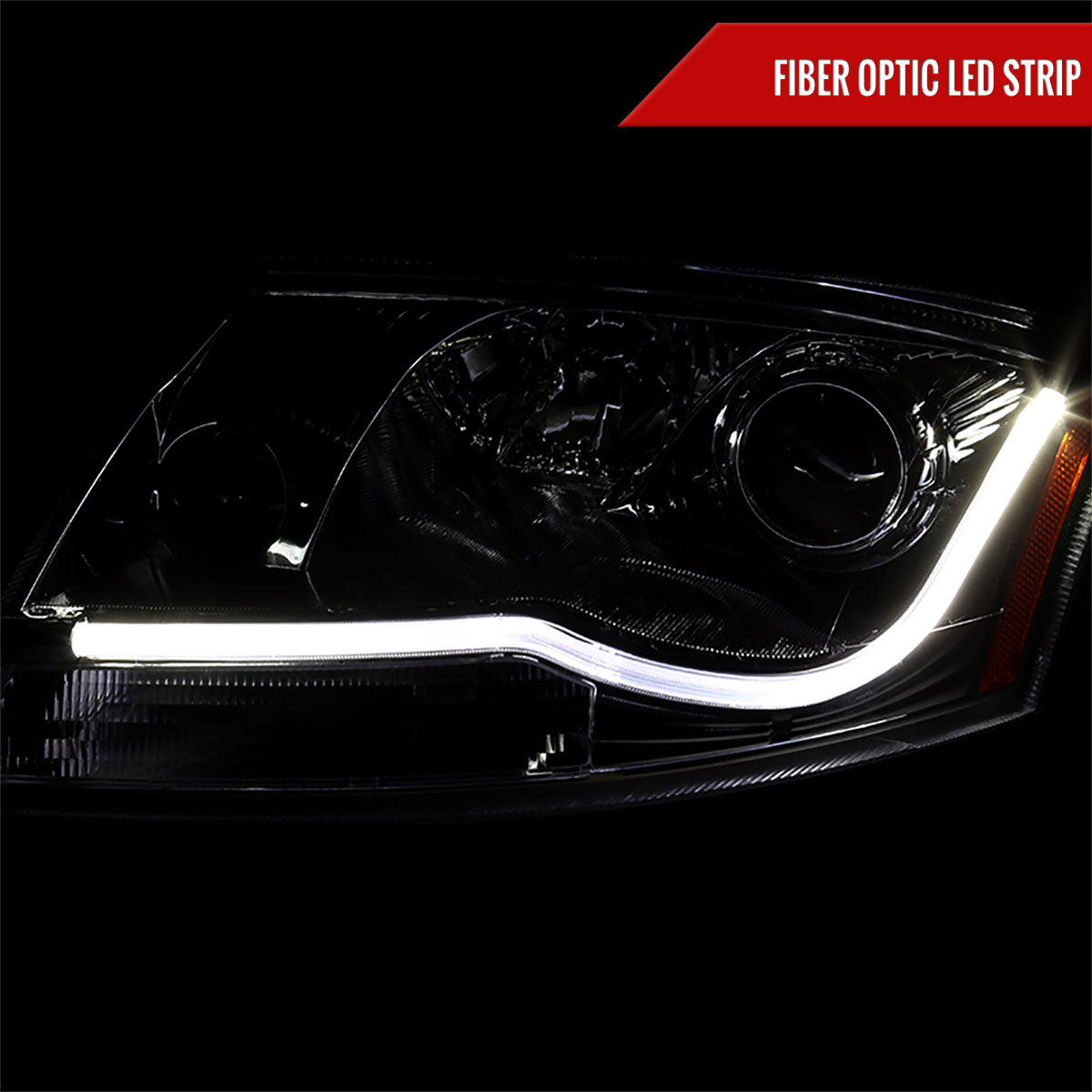 1999-2006 Audi TT LED Bar Projector Headlights (Chrome Housing/Clear Lens)