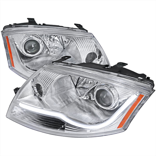 1999-2006 Audi TT LED Bar Projector Headlights (Chrome Housing/Clear Lens)