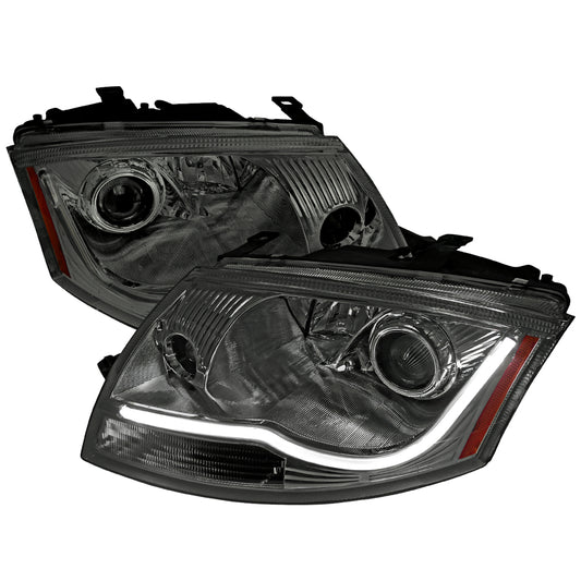 1999-2006 Audi TT LED Bar Projector Headlights (Chrome Housing/Smoked Lens)