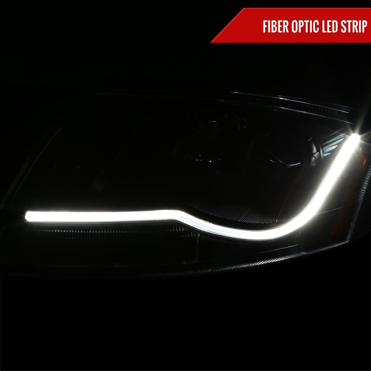 1999-2006 Audi TT LED Bar Projector Headlights (Matte Black Housing/Clear Lens)