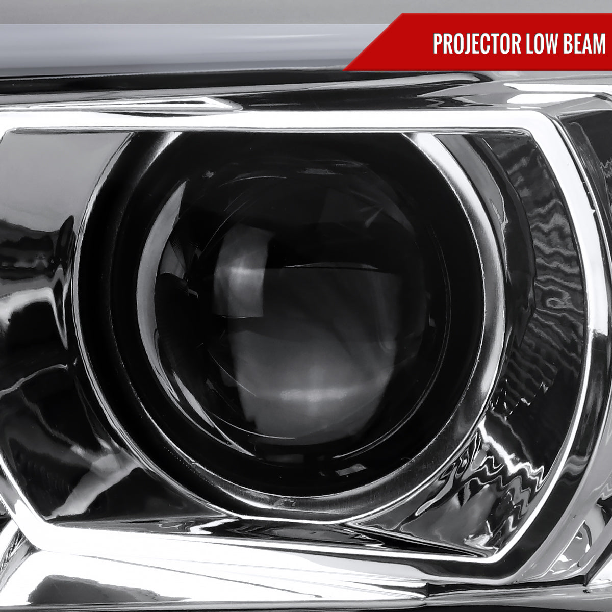 2007-2013 Toyota Tundra/ 2008-2017 Sequoia LED C-Bar Projector Headlights (Chrome Housing/Clear Lens)