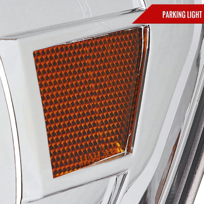 2007-2013 Toyota Tundra/ 2008-2017 Sequoia LED C-Bar Projector Headlights (Chrome Housing/Clear Lens)