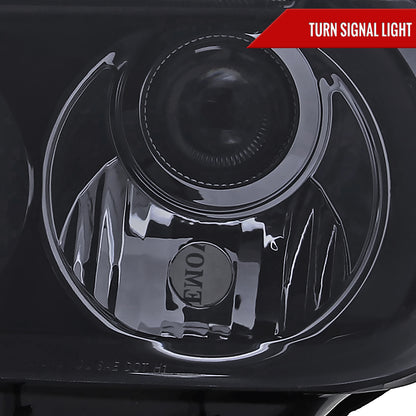 2007-2013 Toyota Tundra/ 2008-2017 Sequoia Single Halo Projector Headlights (Glossy Black Housing/Smoked Lens)
