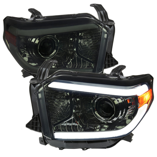 2014-2021 Toyota Tundra LED Projector Headlights (Chrome Housing/Smoked Lens)