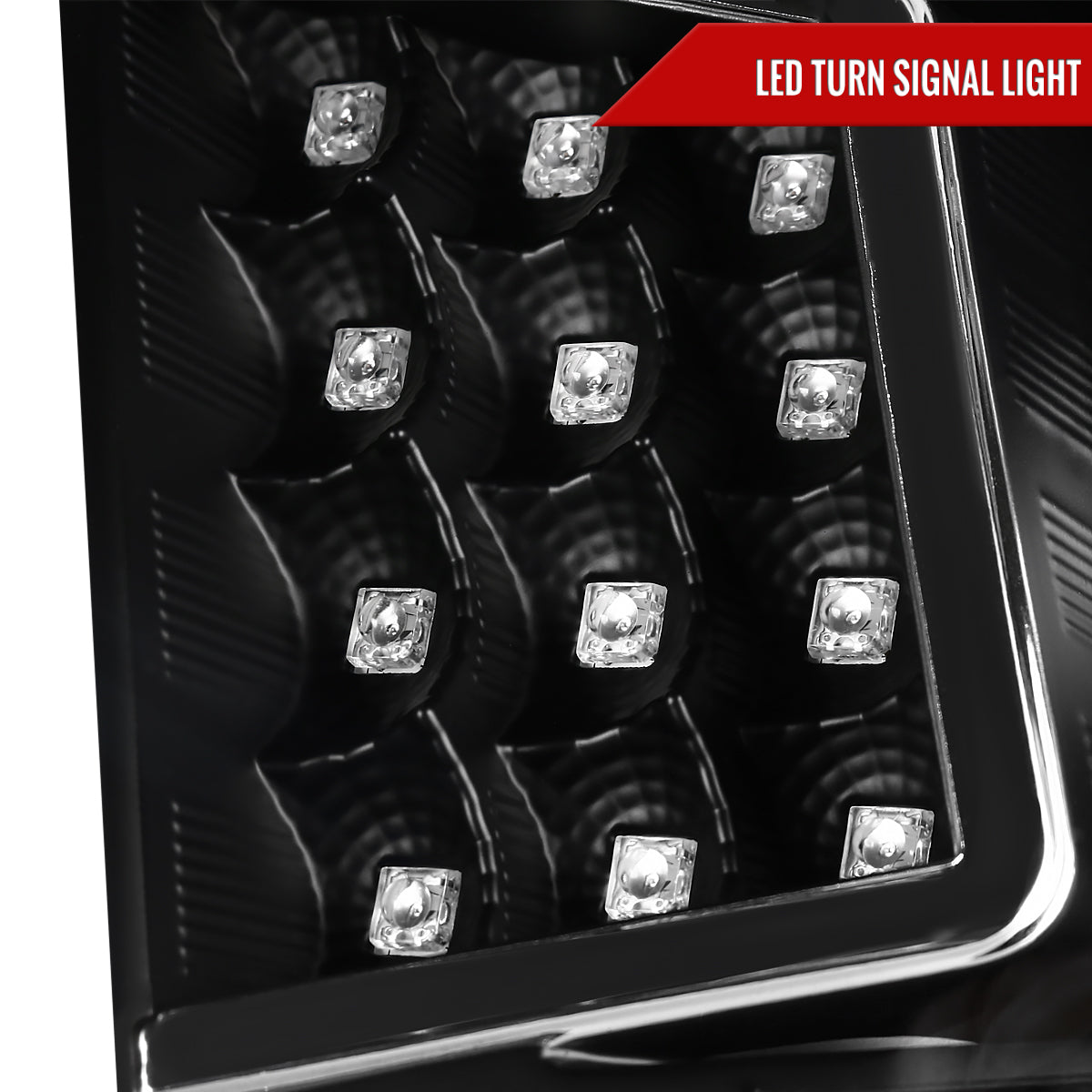 2014-2021 Toyota Tundra LED C-Bar Projector Headlights w/ LED Turn Signal Lights (Matte Black Housing/Clear lens)
