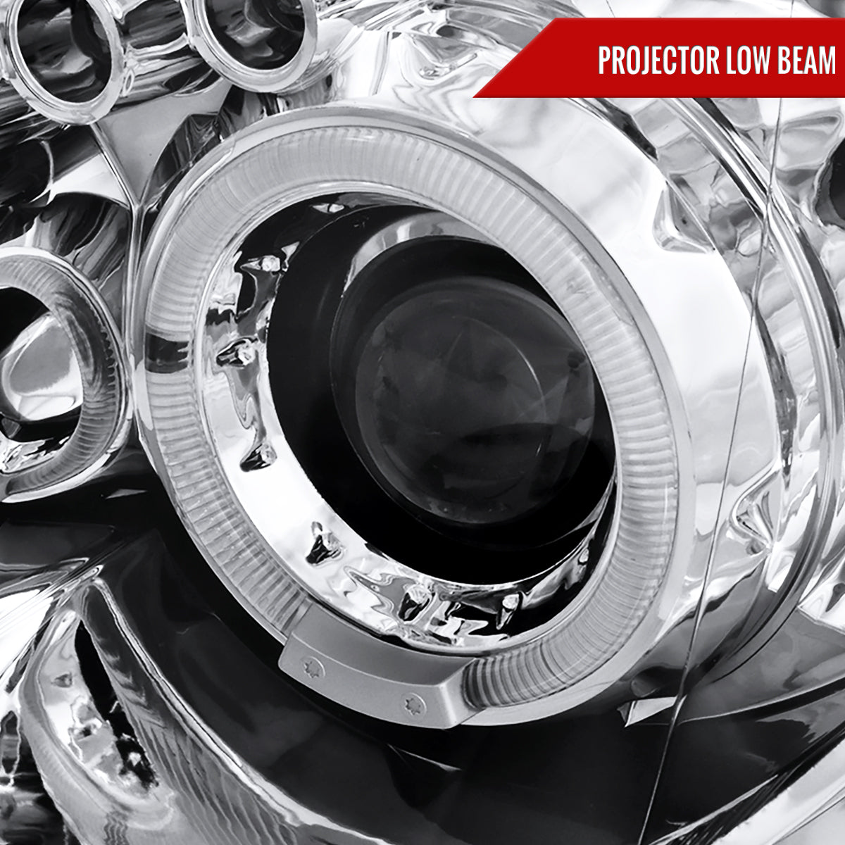 2004-2005 Subaru Impreza WRX/STI Outback Dual Halo Projector Headlights (Chrome Housing/Clear Lens)