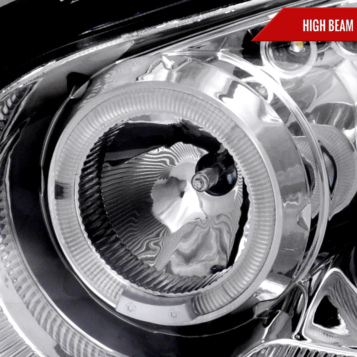 2004-2005 Subaru Impreza WRX/STI Outback Dual Halo Projector Headlights (Chrome Housing/Clear Lens)