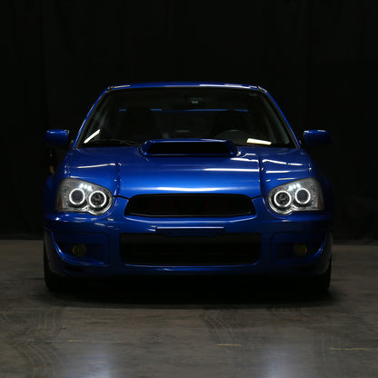 2004-2005 Subaru Impreza WRX/STI Outback Dual Halo Projector Headlights (Chrome Housing/Clear Lens)