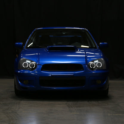 2004-2005 Subaru Impreza WRX/STI Outback Dual Halo Projector Headlights (Jet Black Housing/Clear Lens)
