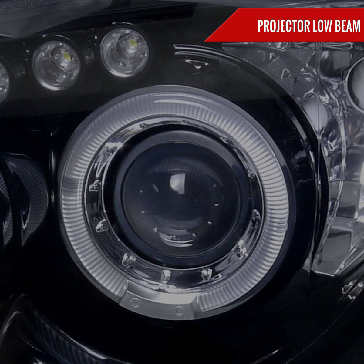 2004-2005 Subaru Impreza WRX/STI Outback Dual Halo Projector Headlights (Glossy Black Housing/Smoked Lens)