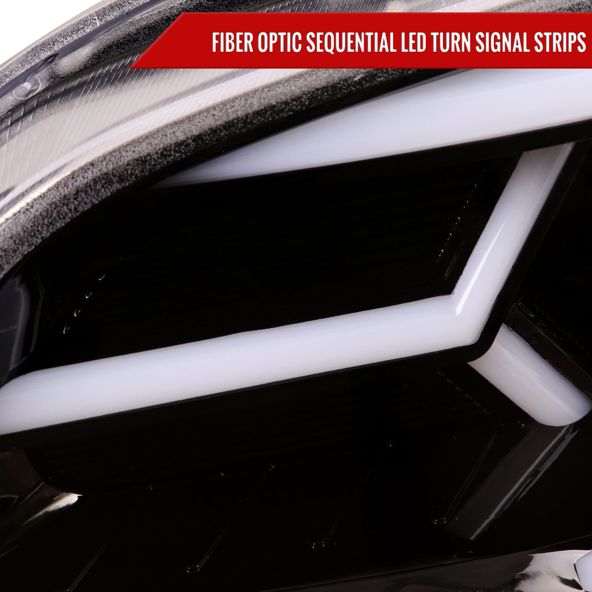 2006-2007 Subaru Impreza WRX STI LED Bar Sequential Turn Signal Projector Headlights (Glossy Black Housing/Clear Lens)